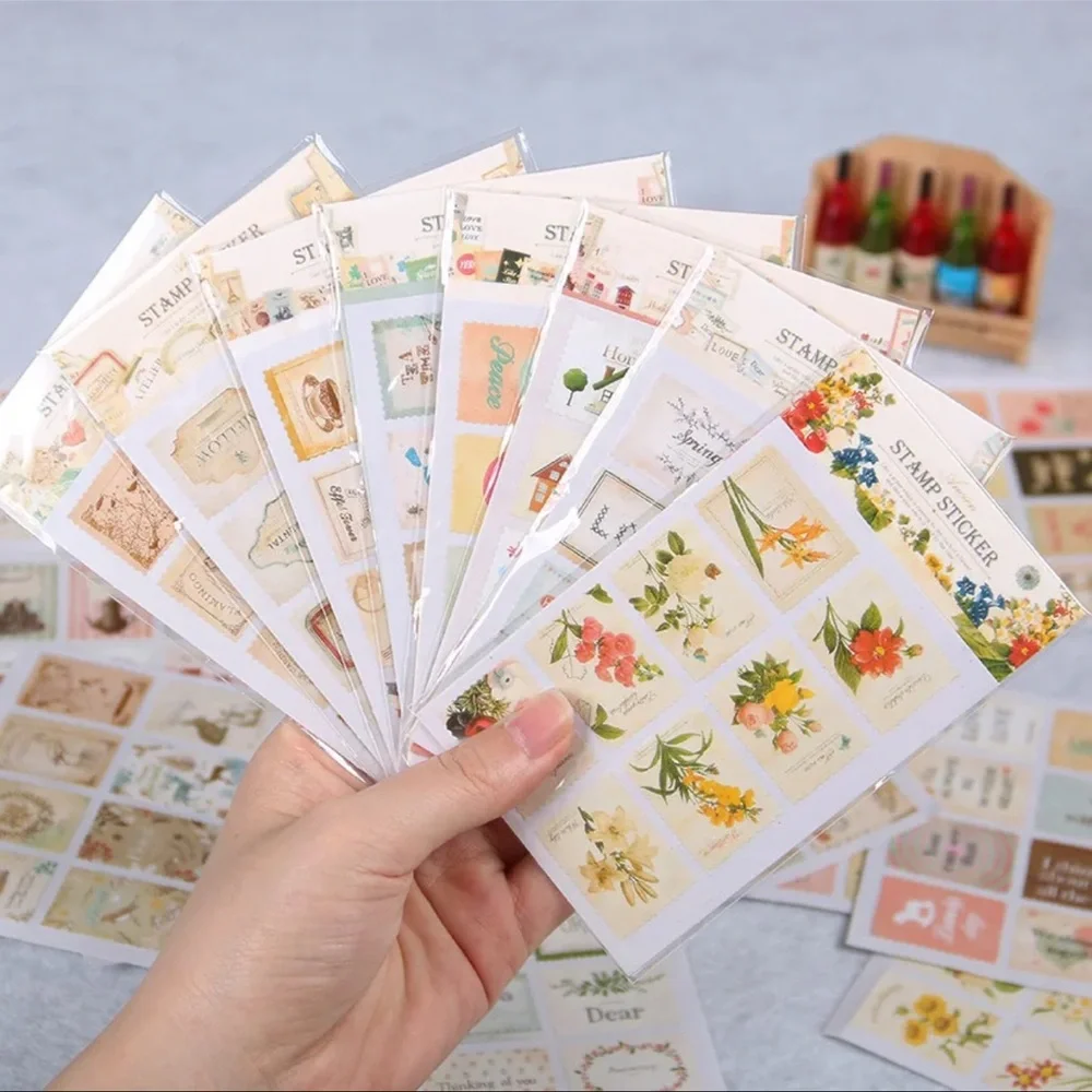$1 VINTAGE STAMP STICKERS. $1 WITH ANY $10 ORDER OR MORE